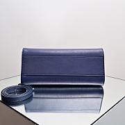 Kitlife The Row Peggy Clutch Bag Blue 28x19x13cm  - 2