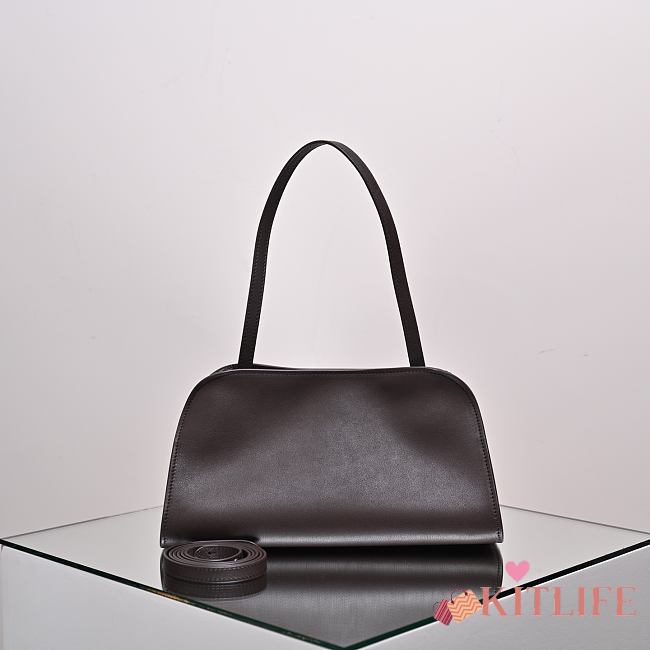 Kitlife The Row Peggy Clutch Bag Dark Brown 28x19x13cm  - 1