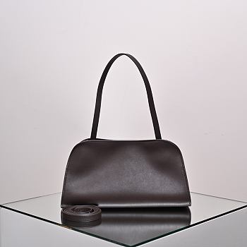 Kitlife The Row Peggy Clutch Bag Dark Brown 28x19x13cm 