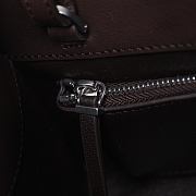 Kitlife The Row Peggy Clutch Bag Dark Brown 28x19x13cm  - 2