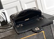 Kitlife Chanel 25B CF Black Dense Sequins Beaded Bag 20cm - 6