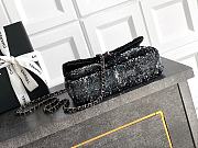 Kitlife Chanel 25B CF Black Dense Sequins Beaded Bag 20cm - 5