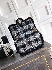 Kitlife Chanel 25N CF Tweed Bag Black & Grey AS5686 26cm - 3