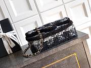 Kitlife Chanel 25N CF Tweed Bag Black & Grey AS5686 26cm - 2