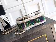 Kitlife Chanel 25N CF Tweed Bag Green AS5686 26cm  - 3