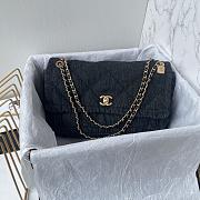 Kitlife Chanel Large Flap-top Handbag Black Denim AS5734 24x35x10cm  - 1