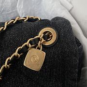 Kitlife Chanel Large Flap-top Handbag Black Denim AS5734 24x35x10cm  - 5