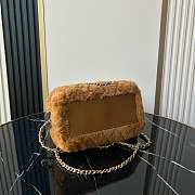 Kitlife Chanel Mini Handle Bowling Ball Classic Quilted Flap Bag Brown 18.5x11.5x10cm - 6