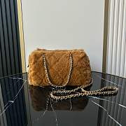 Kitlife Chanel Mini Handle Bowling Ball Classic Quilted Flap Bag Brown 18.5x11.5x10cm - 4