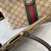 Kitlife Gucci Giglio Small Tote Bag Beige And Brown GG Canvas ‎860845 25x20x15cm - 6