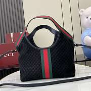 Kitlife Gucci Giglio Small Tote Bag Black Suede ‎860845 25x20x15cm - 5