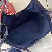 Kitlife Gucci Giglio Small Tote Bag Dark Blue Suede 860845 25x20x15cm  - 4