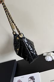 Kitlife Chanel 25s Hobo Bag Black Lambskin AS5528 17x26x8.5cm - 5