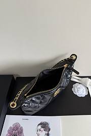 Kitlife Chanel 25s Hobo Bag Black Lambskin AS5528 17x26x8.5cm - 3