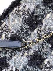 Kitlife Chanel 25N Tweed Shopping Bag Black & Grey AS5689 27.5x39.5x16cm - 2