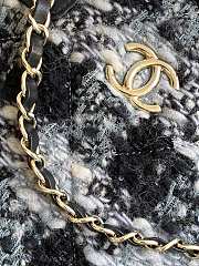 Kitlife Chanel 25N Tweed Shopping Bag Black & Grey AS5689 27.5x39.5x16cm - 3