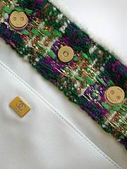 Kitlife Chanel 25N Tweed Shopping Bag Green AS5689 27.5x39.5x16cm - 2