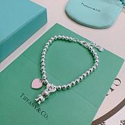 Kitlife Tiffany & Co. Silver Bead Bracelet With Rabbit & Heart Tag  - 1