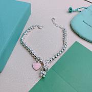 Kitlife Tiffany & Co. Silver Bead Bracelet With Rabbit & Heart Tag  - 3