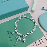 Kitlife Tiffany & Co. Silver Bracelet With Key, Shoes & Heart Tags - 6