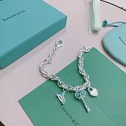 Kitlife Tiffany & Co. Silver Bracelet With Key, Shoes & Heart Tags - 5