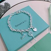 Kitlife Tiffany & Co. Silver Bracelet With Key, Shoes & Heart Tags - 3