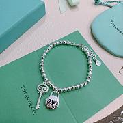 Kitlife Tiffany & Co. Silver Bead Bracelet With Charm & Key Tag  - 6
