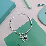 Kitlife Tiffany & Co. Silver Bead Bracelet With Charm & Key Tag  - 3
