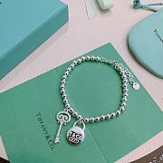 Kitlife Tiffany & Co. Silver Bead Bracelet With Charm & Key Tag  - 4