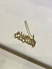 Kitlife Louis Vuitton 2025 Gold Letter Frog Hair Clip - 5