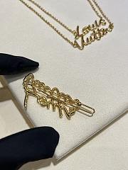 Kitlife Louis Vuitton 2025 Gold Letter Frog Hair Clip - 3