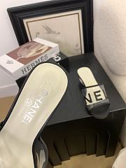 Kitlife Chanel 2025 Interlocking CC Logo Flip Flops Sandals Black - 2