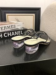 Kitlife Chanel 2025 Interlocking CC Logo Flip Flops Sandals Black - 5