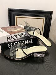 Kitlife Chanel 2025 Interlocking CC Logo Flip Flops Sandals Black - 4