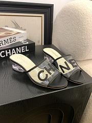 Kitlife Chanel 2025 Interlocking CC Logo Flip Flops Sandals Black - 6