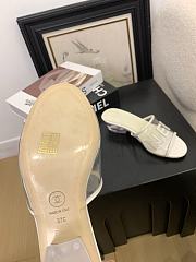 Kitlife Chanel 2025 Interlocking CC Logo Flip Flops Sandals White - 6