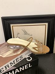 Kitlife Chanel 2025 Interlocking CC Logo Flip Flops Sandals Brown - 6