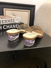 Kitlife Chanel 2025 Interlocking CC Logo Flip Flops Sandals Brown - 2