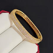 Kitlife Cartier Diamond V-Gold Bangle  - 5