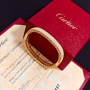Kitlife Cartier Diamond V-Gold Bangle  - 3