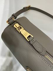 Kitlife Prada Grey Leather Pouch 1BC239 22x9x7.5cm  - 2