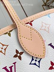 Kitlife Louis Vuitton x TM Neverfull MM Bag White Multicolor M27787 32x29x17cm - 3