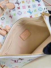 Kitlife Louis Vuitton x TM Neverfull MM Bag White Multicolor M27787 32x29x17cm - 2