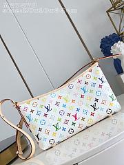 Kitlife Louis Vuitton x TM Carryall East West Bag White Multicolor M27578 20x10x33cm  - 6