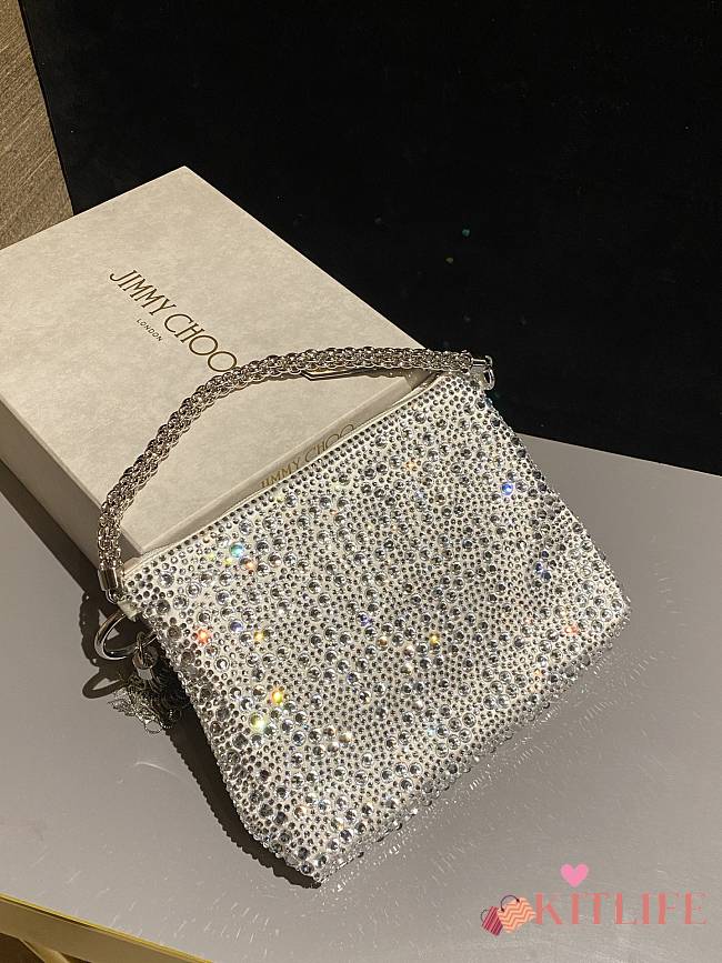 Kitlife Jimmy Choo Callie Bag Silver 26x20x3cm - 1