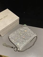 Kitlife Jimmy Choo Callie Bag Silver 26x20x3cm - 5
