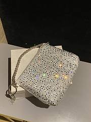 Kitlife Jimmy Choo Callie Bag Silver 26x20x3cm - 4