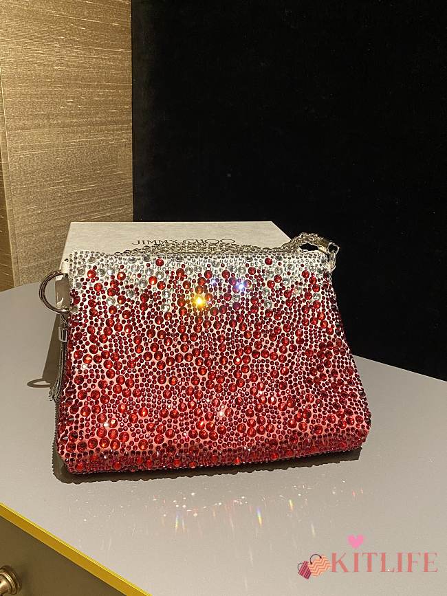 Kitlife Jimmy Choo Callie Bag Red 26x20x3cm  - 1