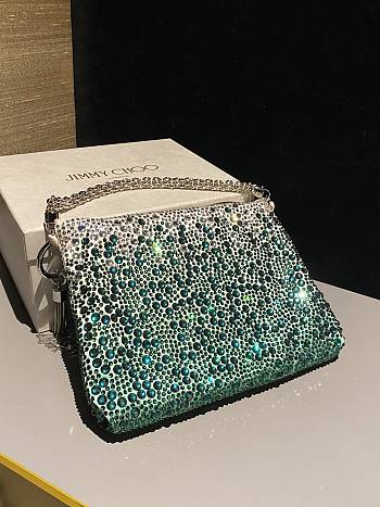 Kitlife Jimmy Choo Callie Bag Green 26x20x3cm
