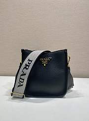 Kitlife Prada Mini Black Leather Shoulder Bag 1BH191 19x20x6cm  - 1